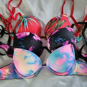 PINK 32A 3pack bras multicolor